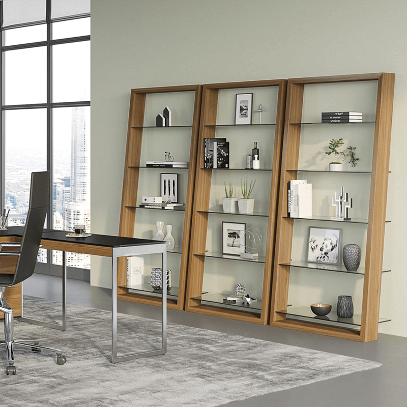 Modern looking storage shelves