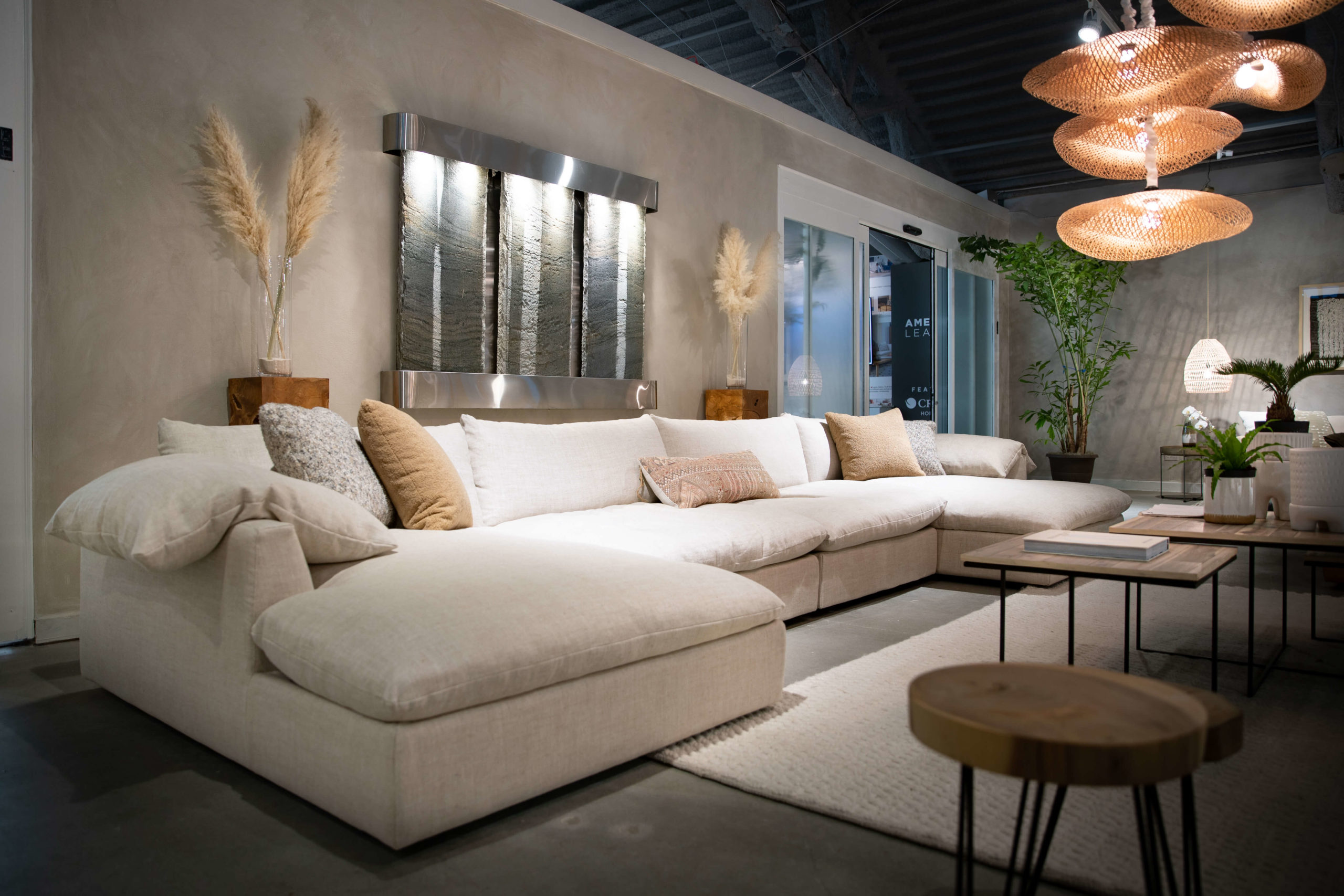 Espen_Sectional_WillowOatmeal staged beige comfort sectional