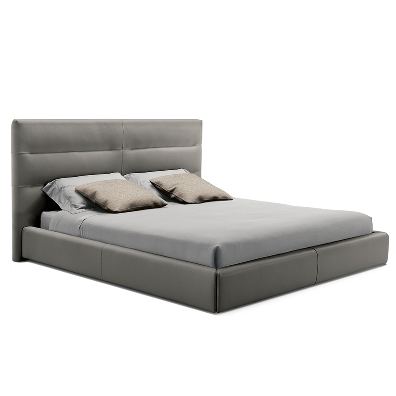 sayonara gray leather bed silo angel shot