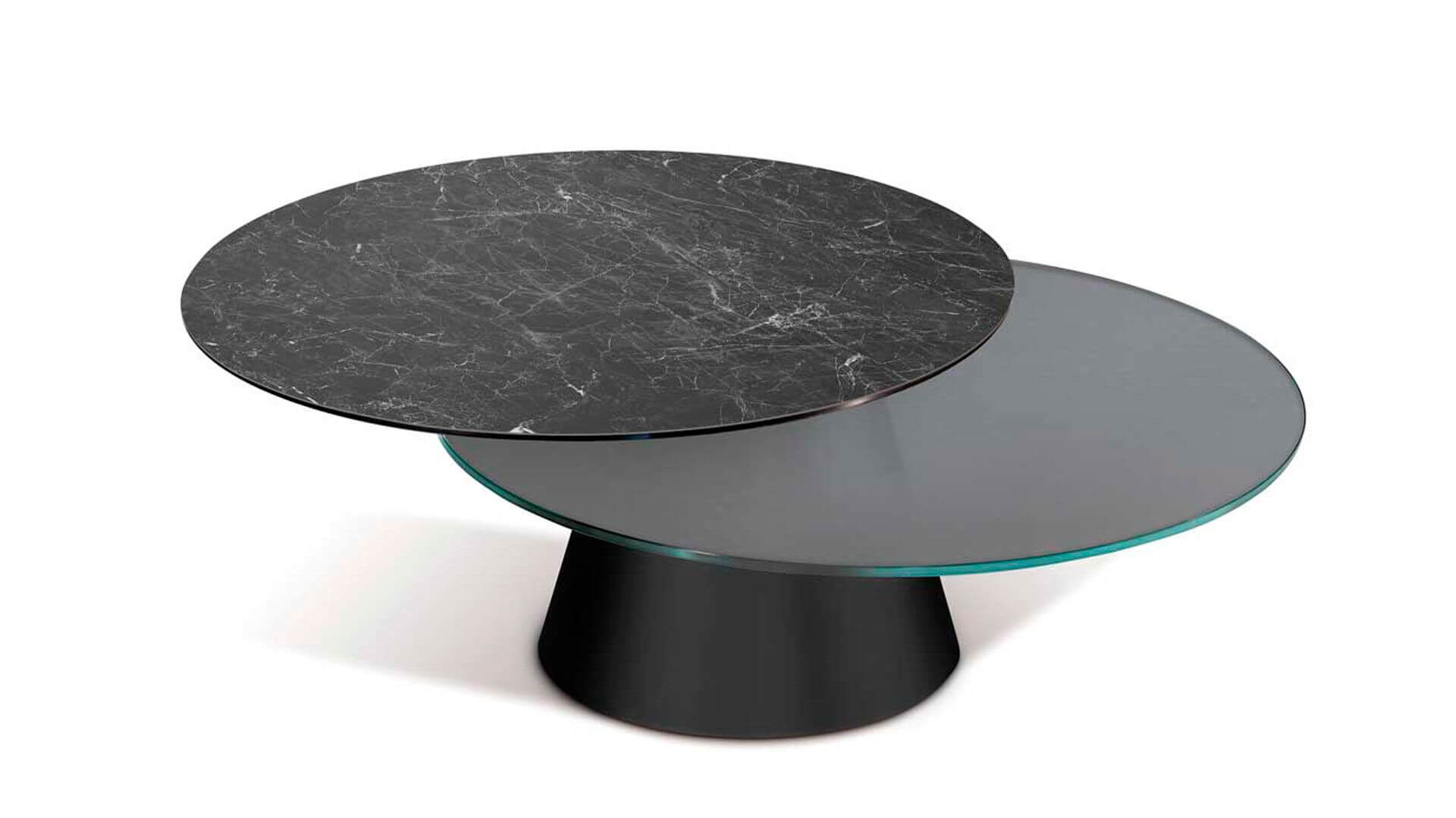 girotondo-tavolino-coffeetable-web5 round two top coffee table in ceramic and glass combination