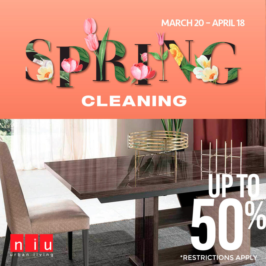 Spring Cleaning Sale 2026 – Up to 50% Off (Valid From: March 20, 2026 to April 18, 2026)